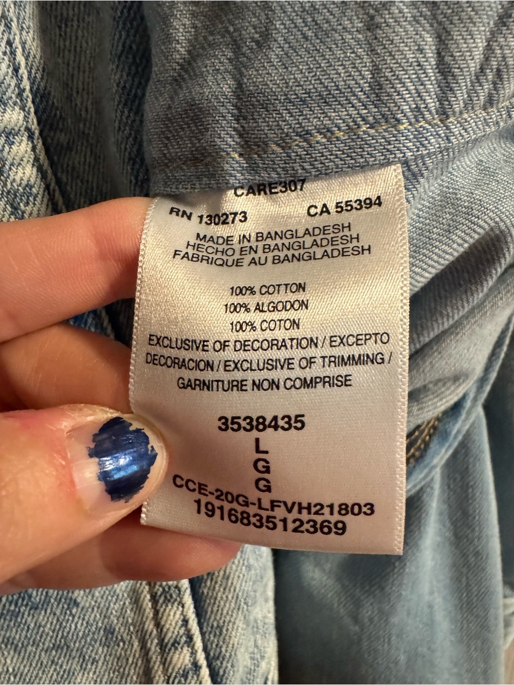 Lee Light Blue Denim Jumpsuit - Picture 5 of 5